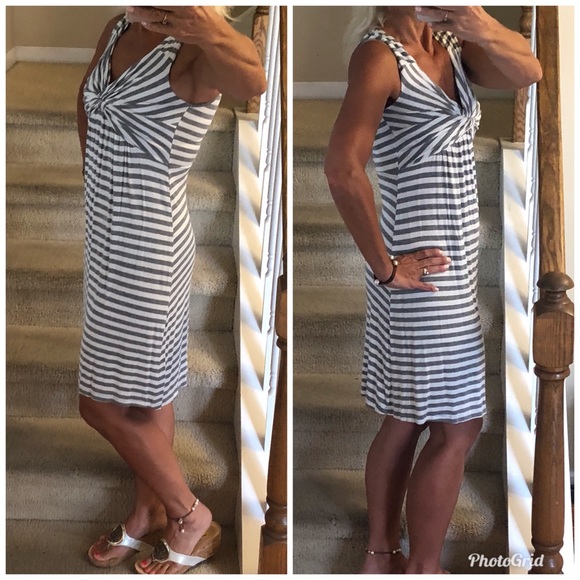 Boston Proper Twist- front Sun Dress - Picture 2 of 7